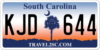 SC license plate KJD644