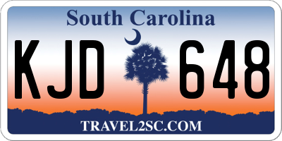 SC license plate KJD648