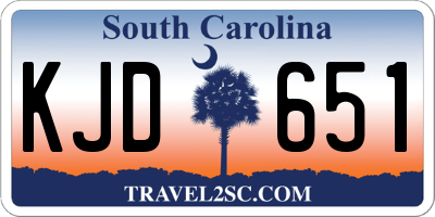 SC license plate KJD651