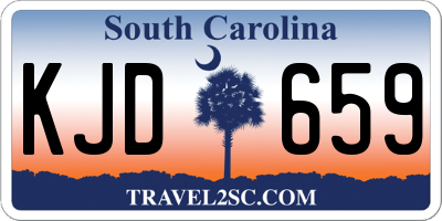 SC license plate KJD659