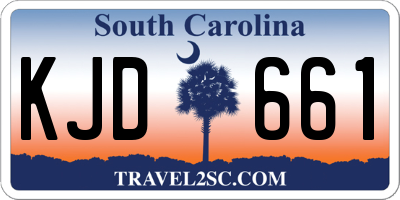 SC license plate KJD661