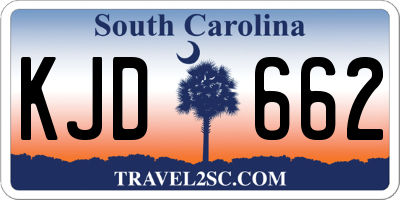 SC license plate KJD662