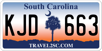 SC license plate KJD663