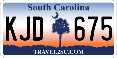 SC license plate KJD675