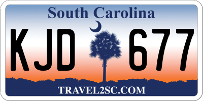 SC license plate KJD677