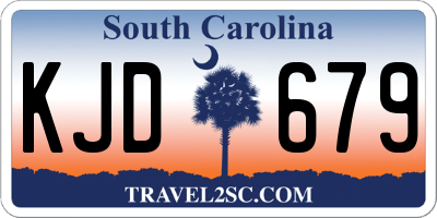 SC license plate KJD679