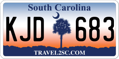 SC license plate KJD683