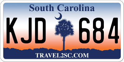 SC license plate KJD684
