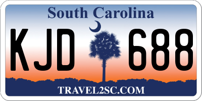 SC license plate KJD688