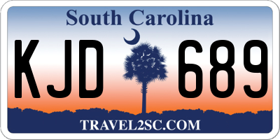 SC license plate KJD689