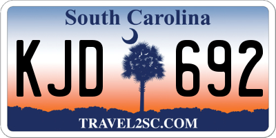 SC license plate KJD692