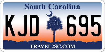 SC license plate KJD695