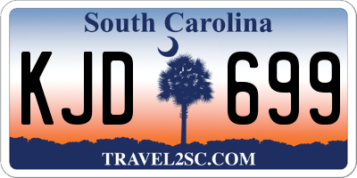 SC license plate KJD699