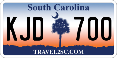 SC license plate KJD700