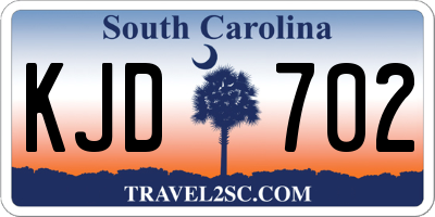 SC license plate KJD702