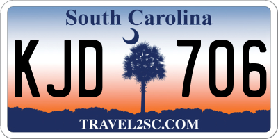 SC license plate KJD706