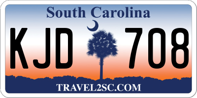 SC license plate KJD708