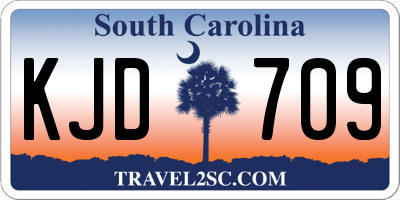 SC license plate KJD709