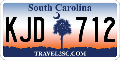 SC license plate KJD712