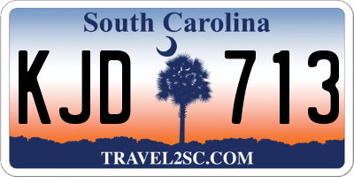 SC license plate KJD713
