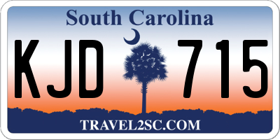 SC license plate KJD715