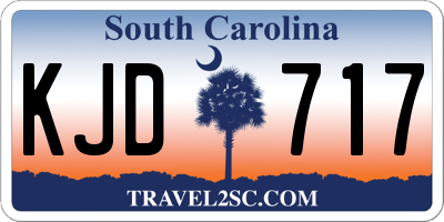 SC license plate KJD717