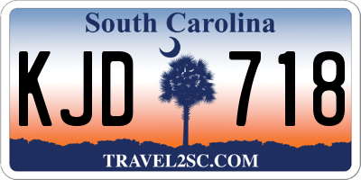 SC license plate KJD718