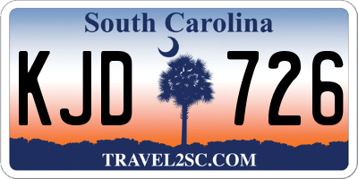 SC license plate KJD726