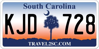 SC license plate KJD728