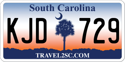 SC license plate KJD729