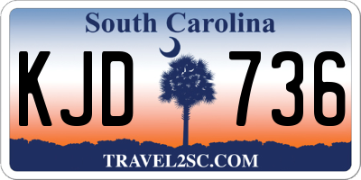 SC license plate KJD736