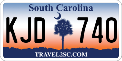 SC license plate KJD740