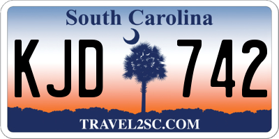 SC license plate KJD742