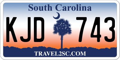 SC license plate KJD743