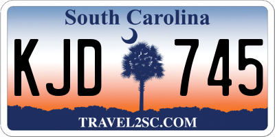 SC license plate KJD745