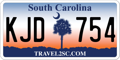 SC license plate KJD754