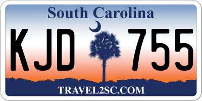 SC license plate KJD755