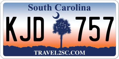 SC license plate KJD757