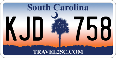 SC license plate KJD758