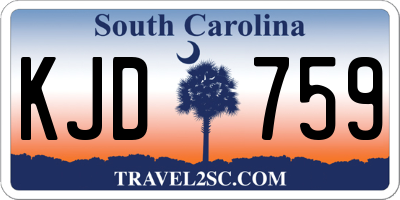 SC license plate KJD759