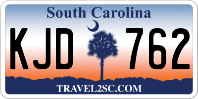 SC license plate KJD762