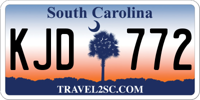 SC license plate KJD772