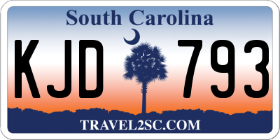 SC license plate KJD793