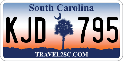 SC license plate KJD795