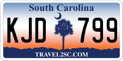 SC license plate KJD799
