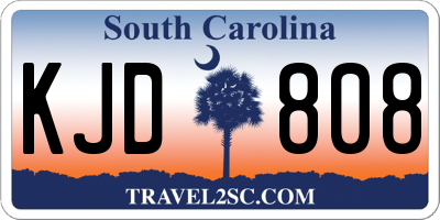 SC license plate KJD808
