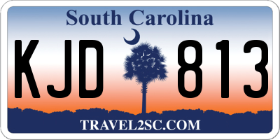 SC license plate KJD813