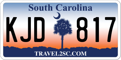 SC license plate KJD817