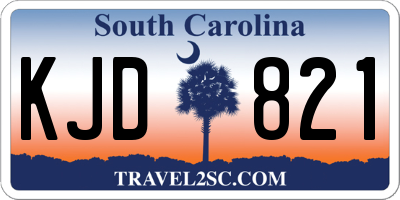 SC license plate KJD821