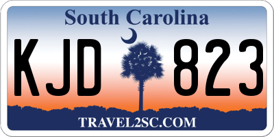 SC license plate KJD823